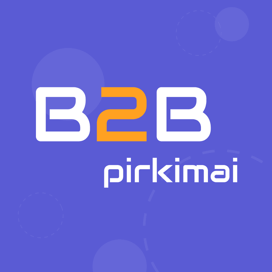 B2B pirkimai logotipas